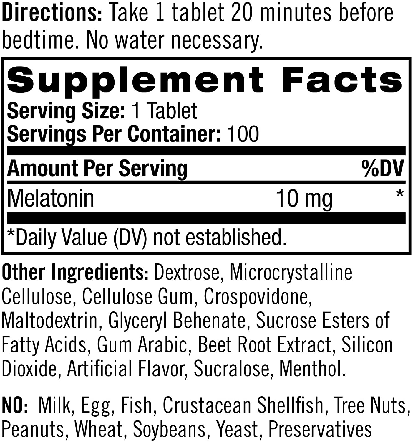 Melatonina Natrol Fast Dissolve 10 mg sabor morango 100 tabletes - Image 2